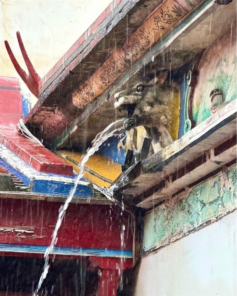 造型排水口。(圖/翻攝自臺灣府城隍廟粉絲專頁)
