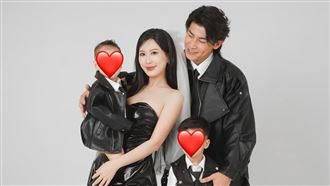 陳傑憲辣妻甜曬全家福　一家高顏值網暴動