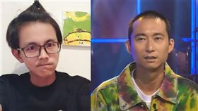 阿翔（左）自曝在彰化鹿港錄美食節目，收工時被5名怒氣沖沖的平頭男包圍，並將浩角翔起帶離現場談判。（圖／翻攝自阿翔臉書、資料照）