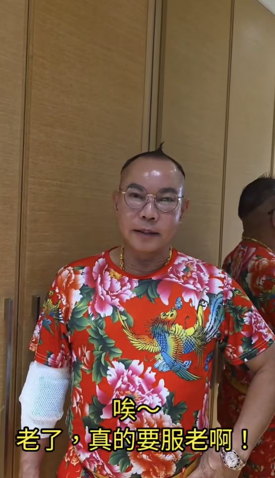 吊車大王直呼「真的要服老」。（圖／翻攝自《啟德機械起重工程-股公司》臉書）
