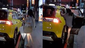 新北,新北市,騎士,喇叭,計程車,方向燈,網友,攔車,小黃,長腿,機車,圖片描述。（圖／翻攝自WoWtchout - 地圖型行車影像分享平台） 