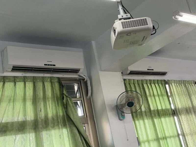 台電建議，冷氣溫度設在26-28度，拉上窗簾可以省電。(示意圖)