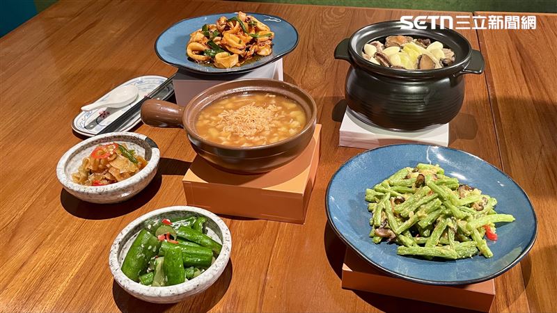 林昀儒研發的４道聯名料理。(圖／記者賴俊佑攝影）