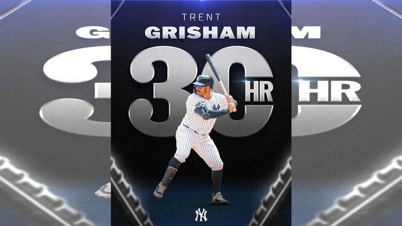 葛林斯欽（Trent Grisham）炸裂本季第30轟。（圖／翻攝自MLB推特）