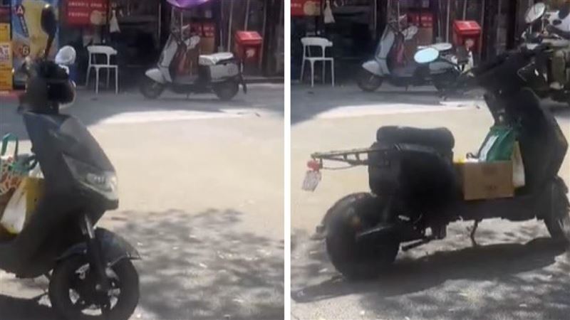 好兄弟沒體驗過？機車沒人騎在街上轉圈