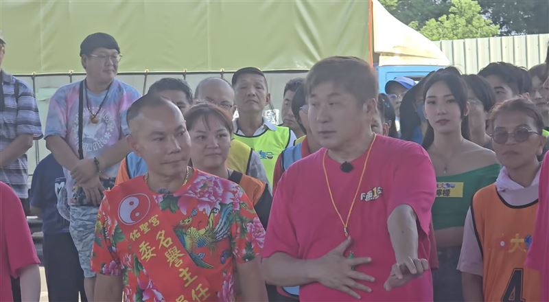 吊車大王3日參加節目錄影。（圖／翻攝自「佑聖宮」臉書）
