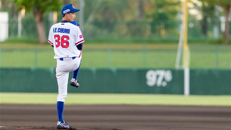 U18世界盃台灣隊，首戰先發投手鍾亦恩。（圖／中華棒協提供）