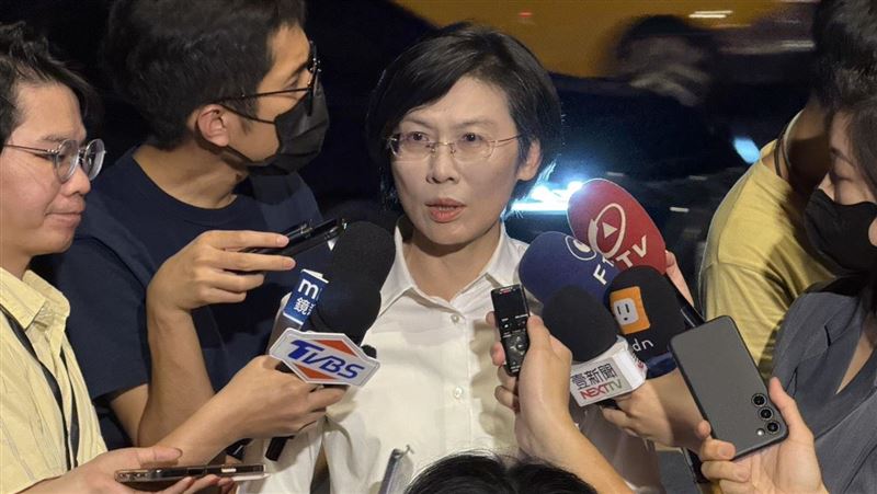 兼任民進黨主席的總統賴清德於立法院開議前宴請綠委，莊瑞雄與林岱樺會後受訪。（圖／記者劉秀敏攝影）