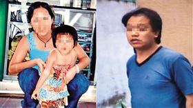 黃姓女子（左圖左）帶著女兒（左圖右）離家出走，女兒最後不幸遭虐死；楊姓男子（右圖）與黃姓表姊同居、亂倫，期間虐死表姊的女兒後棄屍。（翻攝畫面、東森新聞提供）
