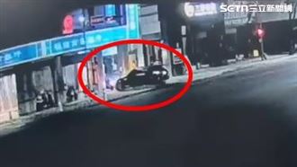 衝撞銀行畫面曝光！台中男酒駕斷片還肇逃