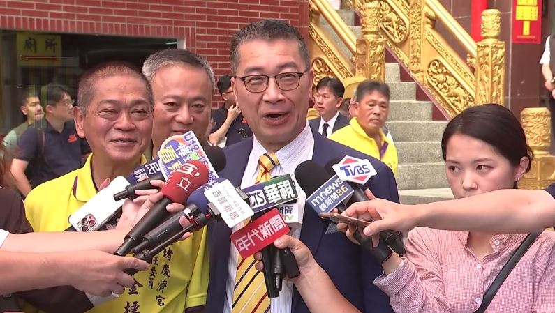 民進黨啟動全國巡迴座談，首站選在基隆，黨秘書長徐國勇受訪。（圖／翻攝畫面）