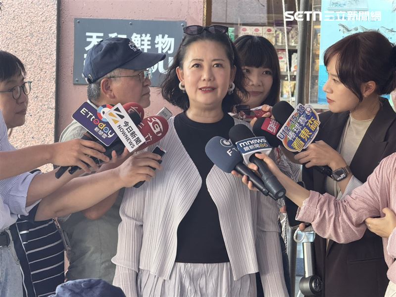 民進黨立委吳思瑤出席黨務座談前受訪。（圖／記者劉秀敏攝影）