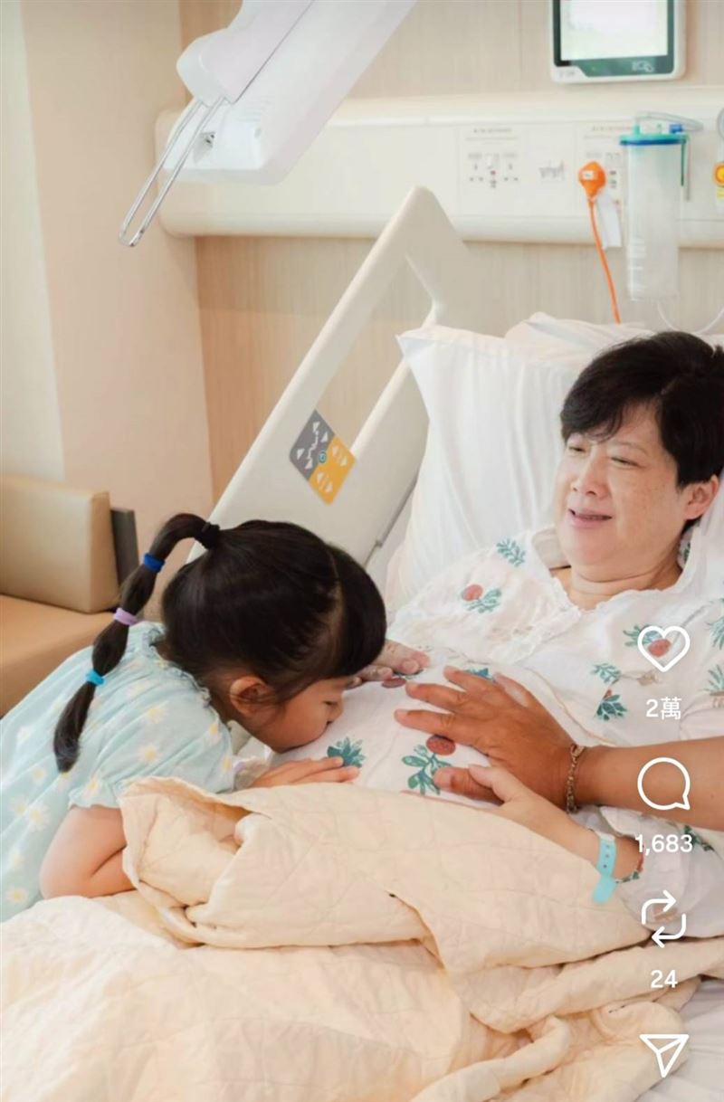 58歲陳麗麗高齡產女。（圖／翻攝自IG）