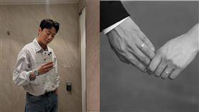 韓銀城甜曝婚戒牽手照，證實婚訊。（圖／翻攝自韓銀城IG）