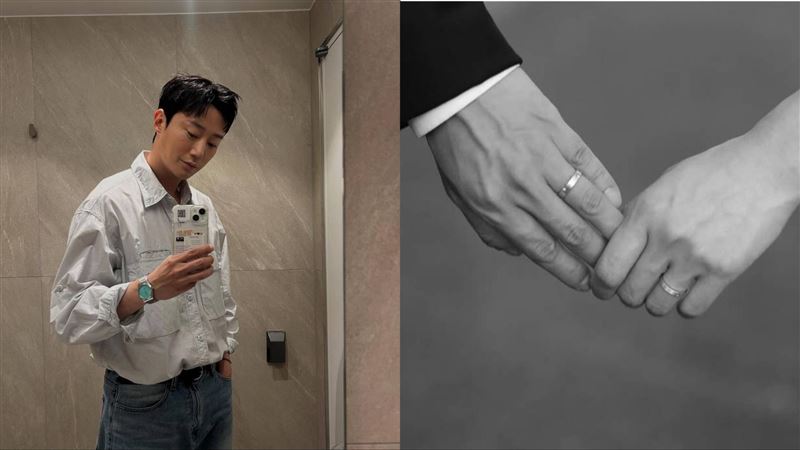 韓銀城甜曝婚戒牽手照，證實婚訊。（圖／翻攝自韓銀城IG）