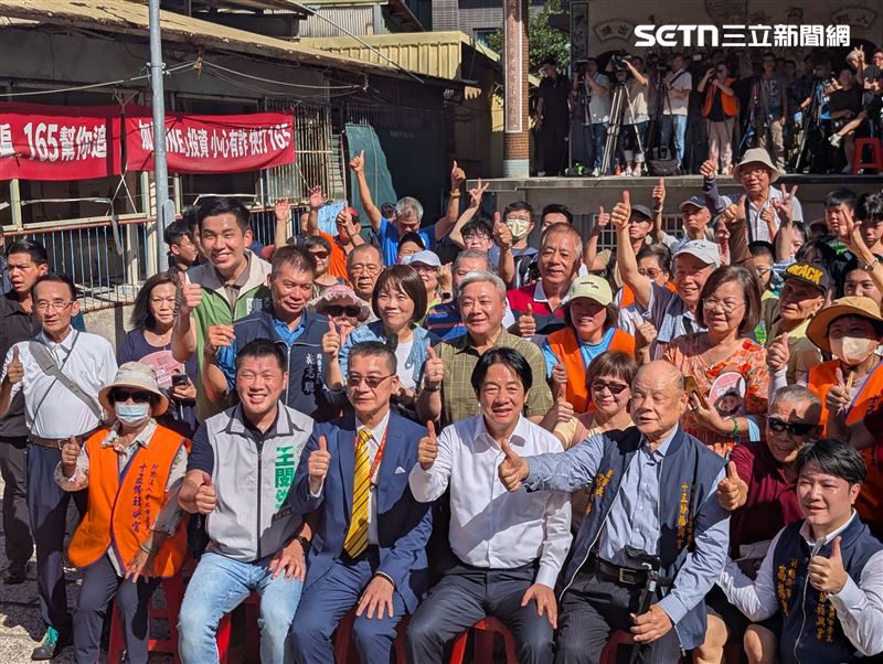 總統賴清德6日下午前往台北市文山區福興宮參拜。（圖／記者劉秀敏攝影）