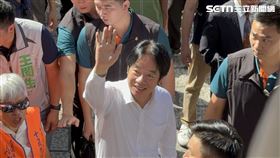 總統賴清德6日下午前往台北市文山區福興宮參拜。（圖／記者劉秀敏攝影）