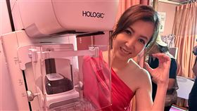 公益大使廖家儀甜美現身「3D乳癌篩檢」記者會，化身「粉紅天使」呼籲女性關愛自己。（圖／民視提供））