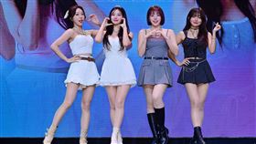 李珠熙、禹洙漢、河智媛與朴昭映（左起）四美現身讓粉絲HIGH爆。（圖／樂曜日提供）