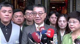 民進黨秘書長徐國勇今（7）日赴新竹市黨部與黨公職座談前受訪。（圖／翻攝畫面）