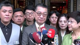 民進黨秘書長徐國勇今（7）日赴新竹市黨部與黨公職座談前受訪。（圖／翻攝畫面）