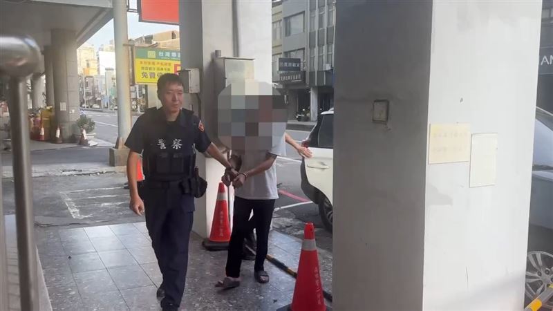 警方訊後將他移送法辦。（圖／翻攝畫面）