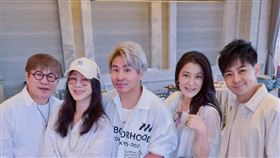 胡瓜（左起）、陳美鳳、歐漢聲、丁柔安、林志穎（圖／翻攝自陳美鳳臉書）