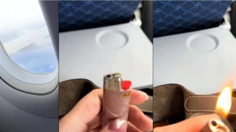 女子炫耀第N次帶打火機登機　 點燃畫面曝
