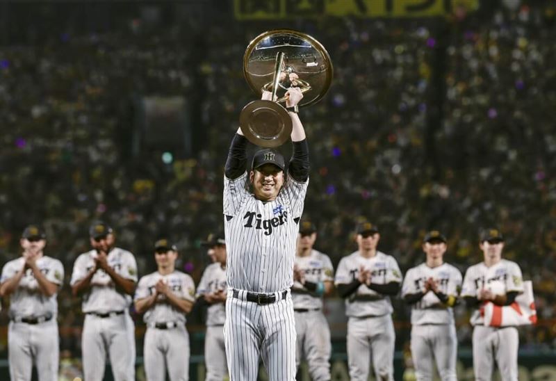 日本職棒中央聯盟龍頭阪神虎7日在例行賽封王。（共同社）