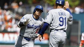 大谷翔平「首局首打席轟」菅野智之。（圖／美聯社／達志影像）