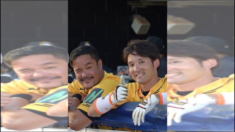 前日職球星杉谷拳士在個人社群放上與「大師兄」林智勝昔日在澳職打拼的合照，祝福他正式退役。（圖／翻攝自IG @kenshi.02）