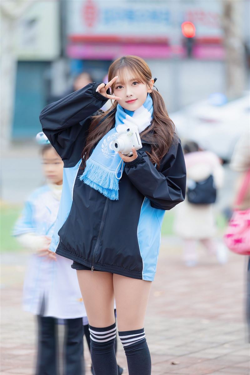 有韓國「可愛天花板」封號的金佳垠，加盟台灣排球啦啦隊「桃氣女孩Peach Girls」。（圖／桃氣女孩 Peach Girls提供）