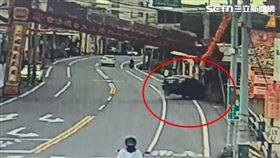 玉安宮,18年,普渡,普度,牌樓,車禍,衝撞,彰化,鹿港（圖／翻攝畫面）