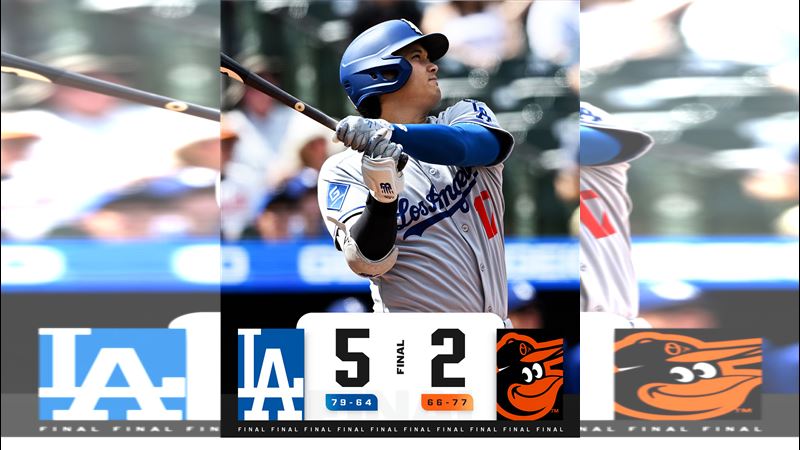 大谷翔平8日棒打同胞菅野智之2轟。（圖／翻攝自MLB X）