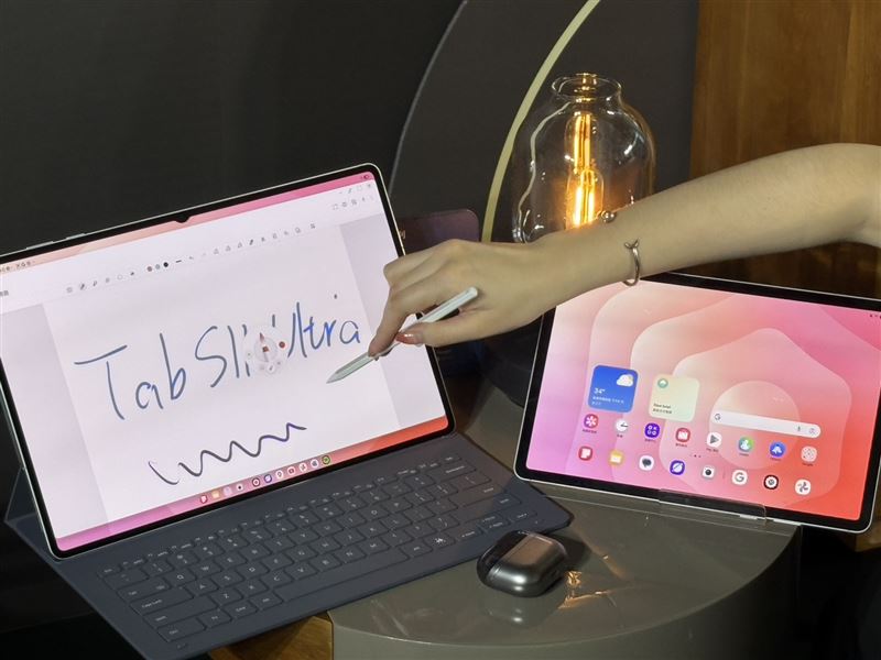 三星看準市場商機,宣布在台灣推出Galaxy Tab S11 Ultra與Galaxy Tab S11。(圖/記者王文承攝影)