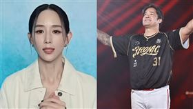 張鈞甯、林智勝。（圖／翻攝自Dragons味全龍官方頻道YouTube、記者劉彥池攝影）