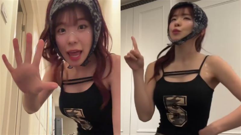 李多慧高唱〈三天三夜〉超嗨畫面流出。（圖／翻攝自李多慧Threads）