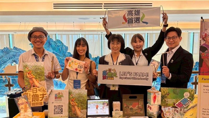 高雄農業局近期前往東南亞推廣農村旅遊，深獲各國肯定。（圖／高雄農業局提供）