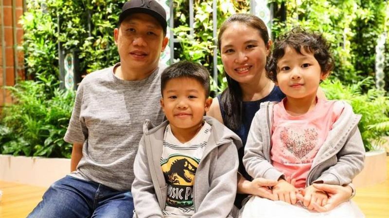 新加坡一名女童罹患罕見貧血病，接受台灣男子的骨髓配對成功。（圖／翻攝自聯合早報）