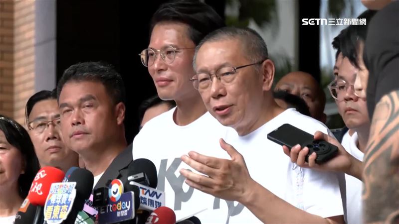 柯文哲昨日交保，聲稱「民眾黨這麼乾淨」