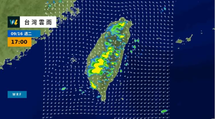 下週二起太平洋高壓減弱，在菲律賓群島西側逐漸有季風低壓槽建立。（圖／翻攝自天氣風險 WeatherRisk）