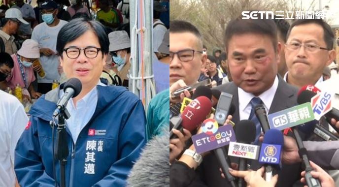 縣市長財產申報曝，陳其邁（左）扛千萬房貸，鍾東錦擁百筆土地、存款3億，還有3千萬美債。（組合圖）