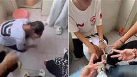 9人霸凌14歲女…還錄影PO網　她被打到跪地「淪為馬遭人騎」（圖／翻攝自微博）