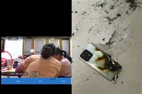 用手機看影片突爆炸！陸3歲男童嚴重燒傷（圖／翻攝微博）