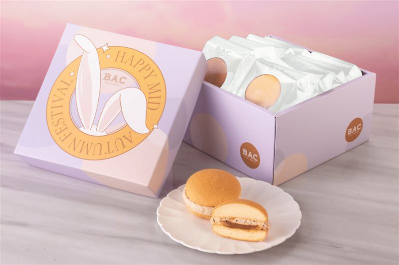 「One兔Three」法式雪芙蕾推出「琥珀生乳」雙餡口味。(圖/品牌業者提供)