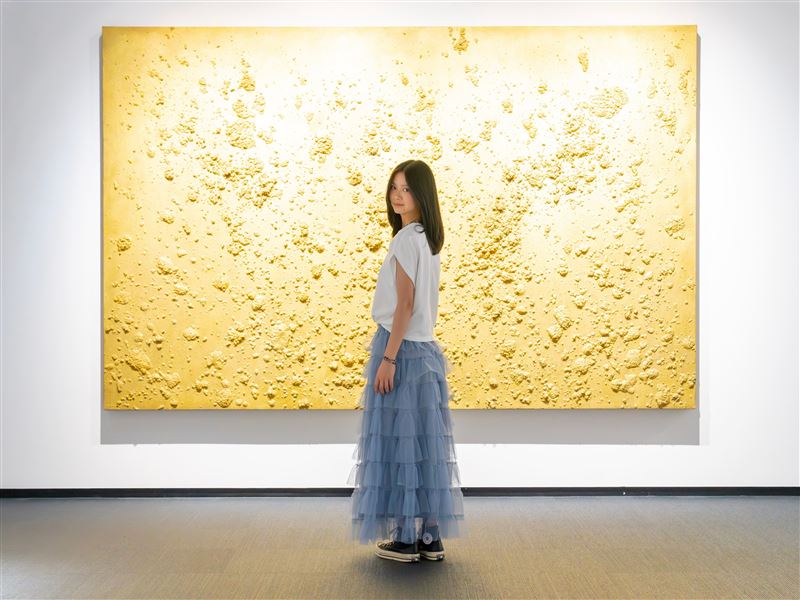 于卉喬到日本逛了很多展覽。（圖／光意娛樂提供）