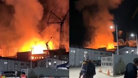 台電,興達電廠,高雄,火警,事故,機組,住戶,小孩,火勢,居民,天然氣圖片描述。（圖／翻攝自記者爆料網）