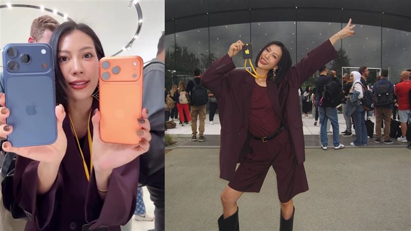 莫莉搶先開箱iPhone17　直擊尖叫愛這顏色