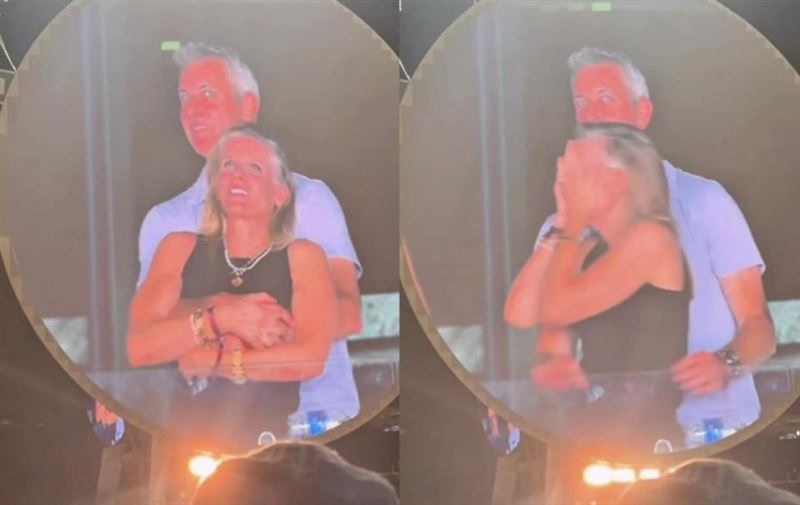 Coldplay大螢幕捕捉情侶不倫當場抓姦（圖／翻攝自X）