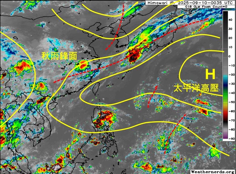 氣象專家吳聖宇說,炎夏再一週,下週後半東北季風可能南下,並要注意熱帶擾動發展情況。(圖/翻攝自吳聖宇臉書)